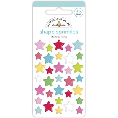 Doodlebug Night Before Christmas Shape Sprinkles - Christmas Wishes